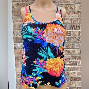 Candies Tropical Racerback Tank Top